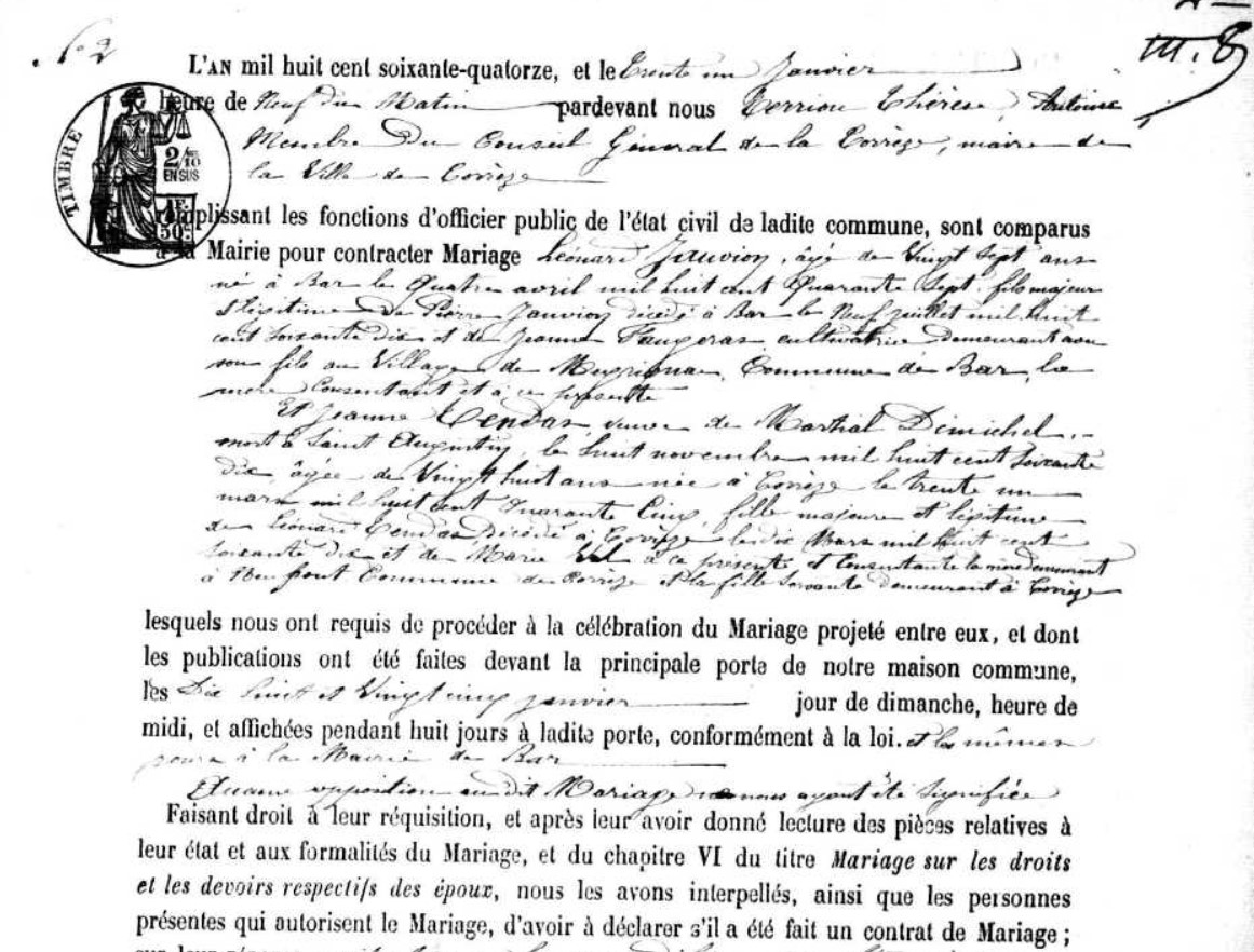 Mariage Jauvion Leonard - Teindas Jeanne 31_01_1874 -1.jpg